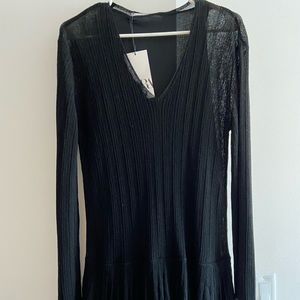 Zara black double layered dress